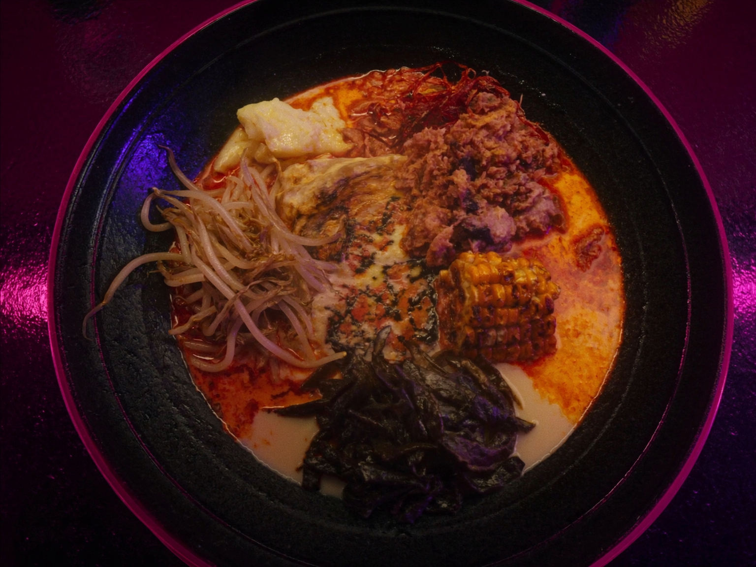 Miso ramen with roasted corn and burnt butter